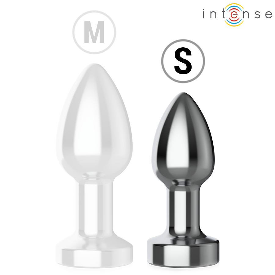 INTENSE - VIBRATING METAL ANAL PLUG WITH LED LIGHTS AND REMOTE CONTROL - SIZE S - Bild 7