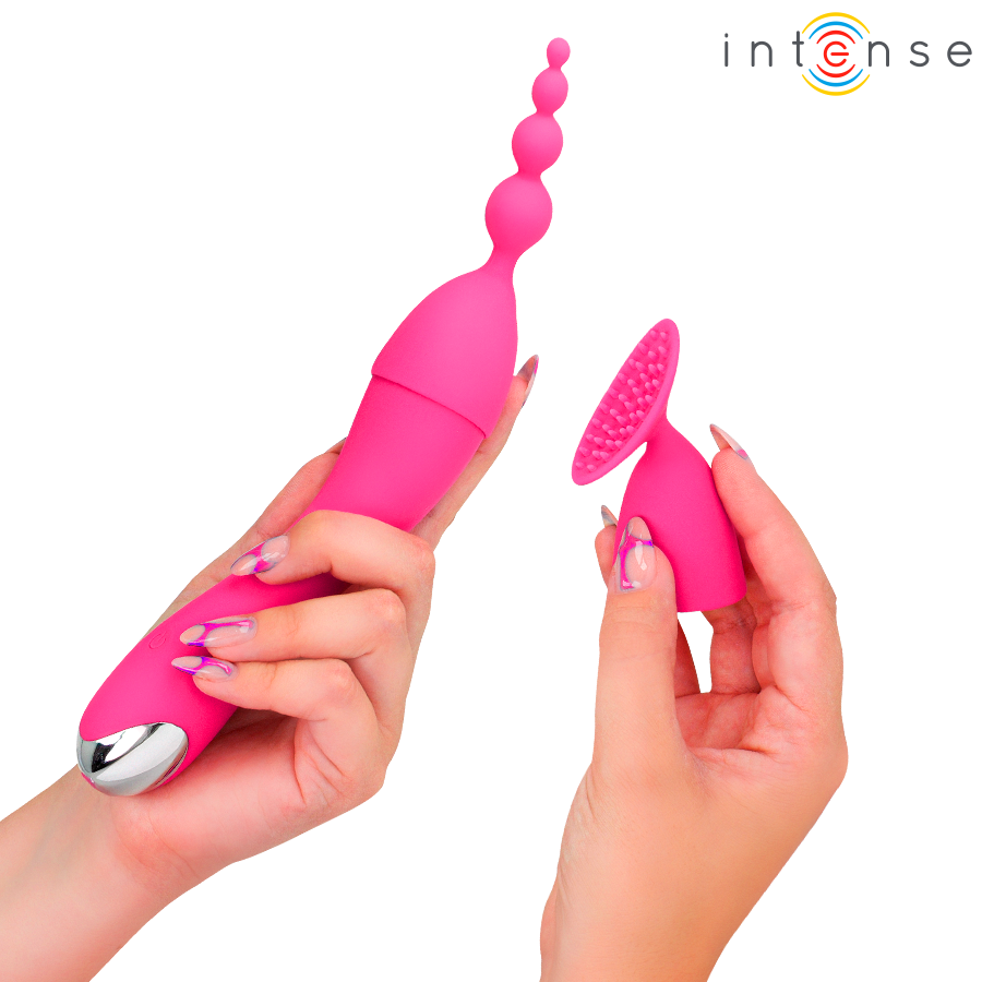 INTENSE - CHER VIBRATOR WITH 20 PATTERNS AND INTERCHANGEABLE HEADS - Bild 6