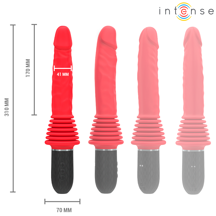 INTENSE - CYNTHIA REMOTE CONTROL THRUSTING VIBRATOR WITH HEAT - Bild 3