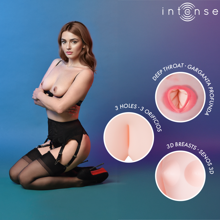 INTENSE DOLLS - MONIQUE INFLATABLE DOLL WITH THREE ORIFICES - Bild 3