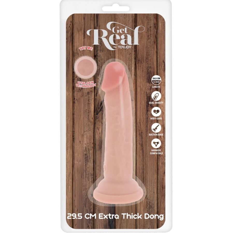 GET REAL - DELUXE THICK DOUBLE-DENSITY TPE DONG 29.5 CM - Bild 3