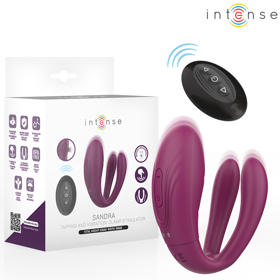 INTENSE - SANDRA TAPPING AND VIBRATION CLAMP STIMULATOR REMOTE CONTROL