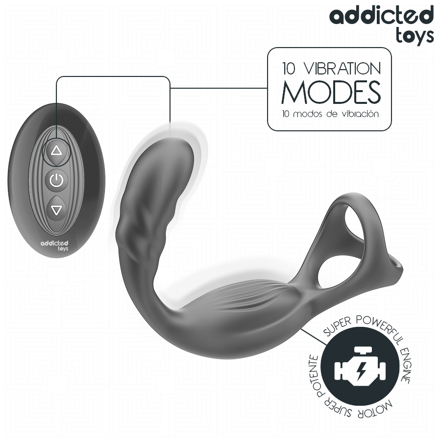 ADDICTED TOYS - DUAL PROSTATIC COCK RING REMOTE CONTROL - Bild 6