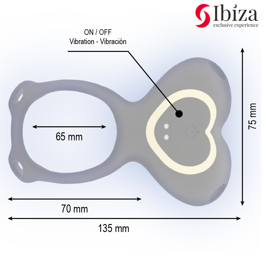IBIZA - HEART PANTY COUPLE VIBRATOR REMOTE CONTROL - Bild 4
