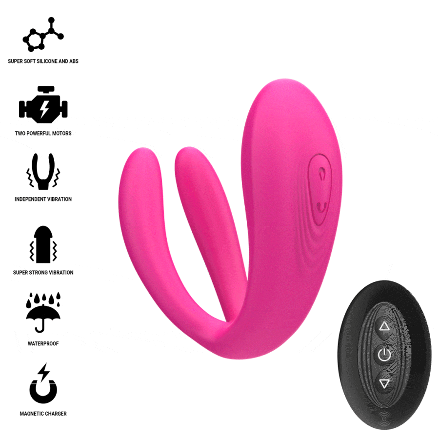 Alternative view of INTENSE - JULIA DOUBLE VIBRATOR CLAMP STIMULATOR REMOTE CONTROL