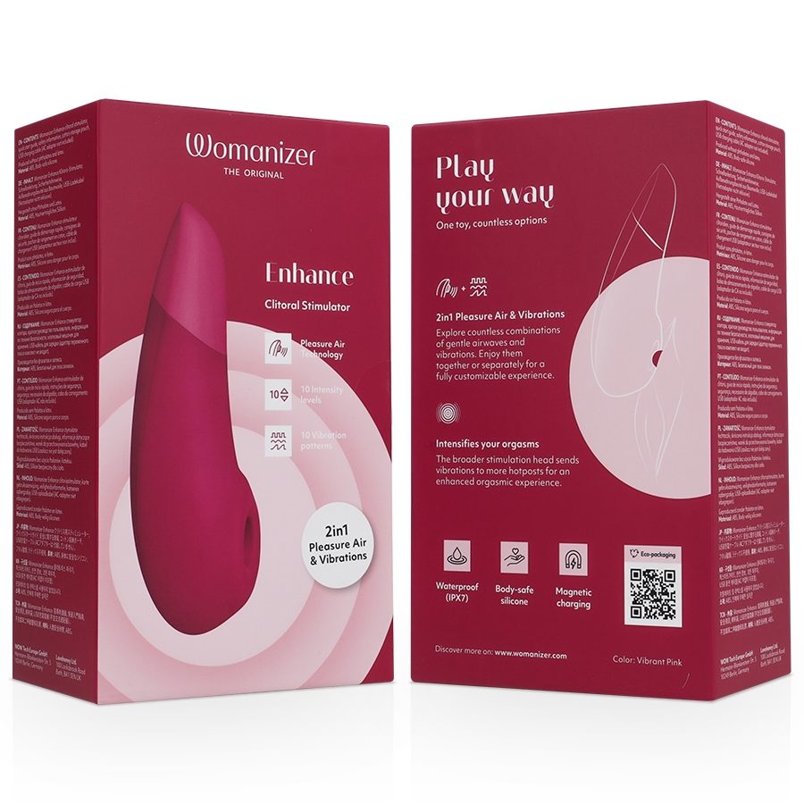 WOMANIZER - ENHANCE CLITORIAL STIMULATOR VIBRANT PINK - Bild 7