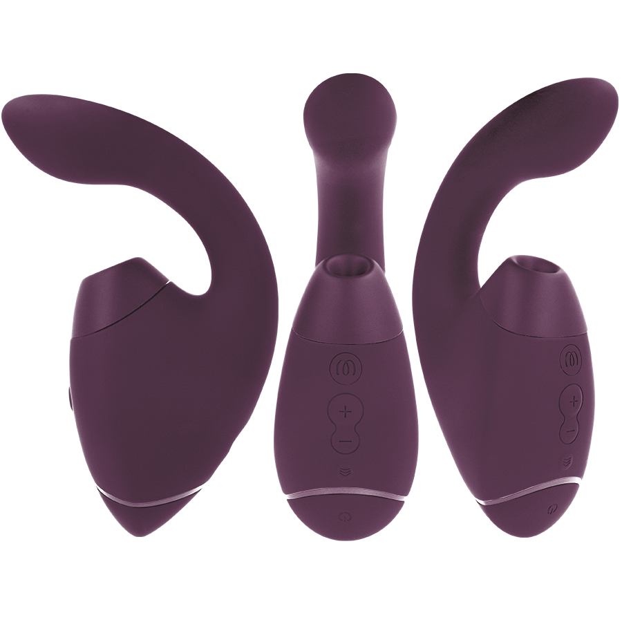 Alternative view of WOMANIZER - DUO NEXT DUAL CLITORAL & G-SPOT STIMULATOR DARK PURPLE