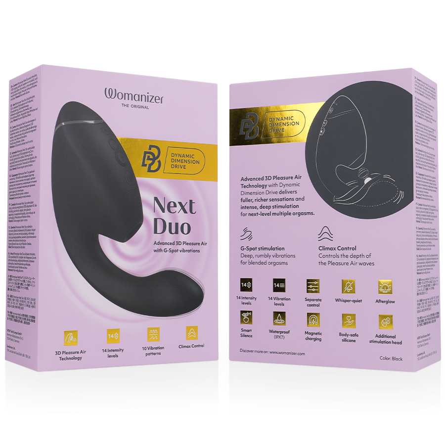 WOMANIZER - DUO NEXT DUAL CLITORAL & G-SPOT STIMULATOR BLACK - Bild 7