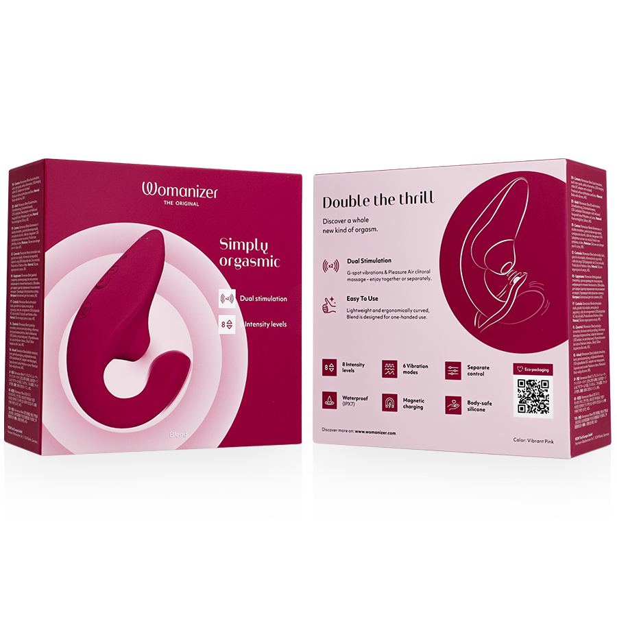 WOMANIZER - BLEND RABBIT VIBRATOR STIMULATOR VIBRANT PINK - Bild 7