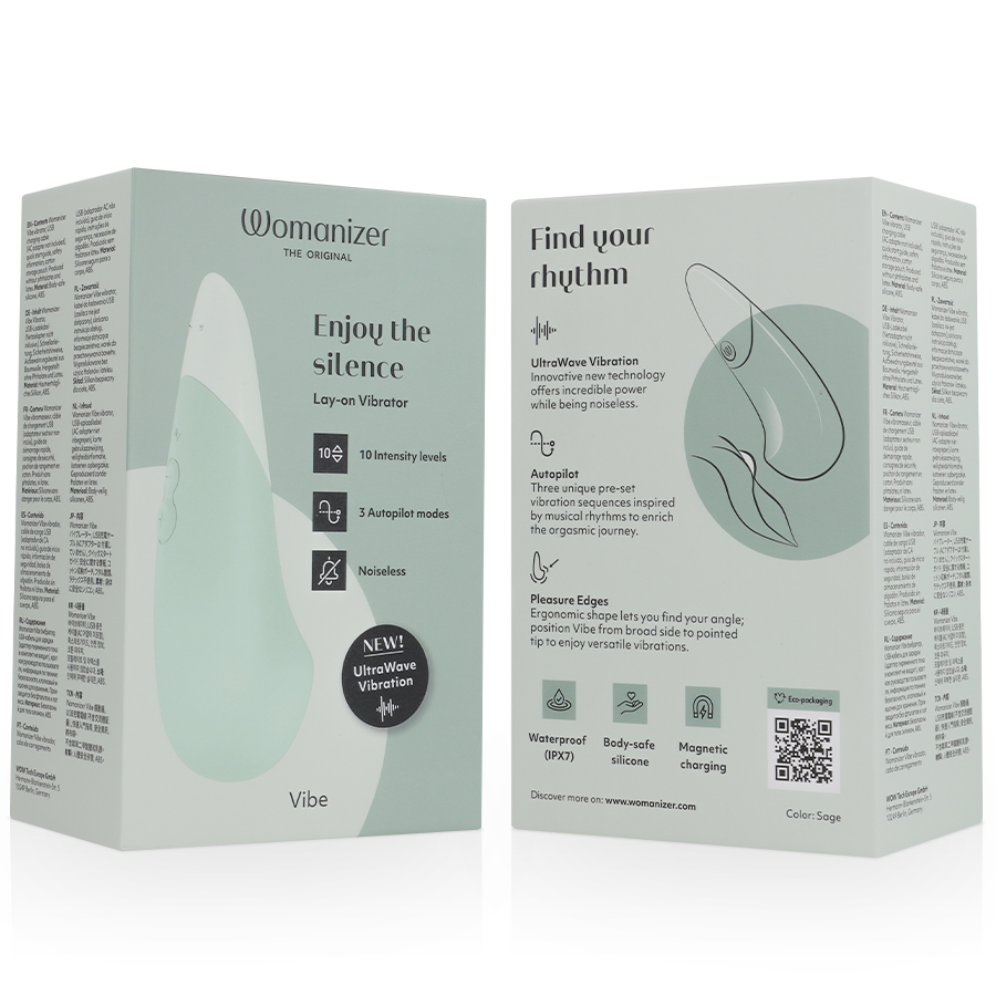 WOMANIZER - VIBE LAY-ON SILENT VIBRATOR SAGE - Bild 7