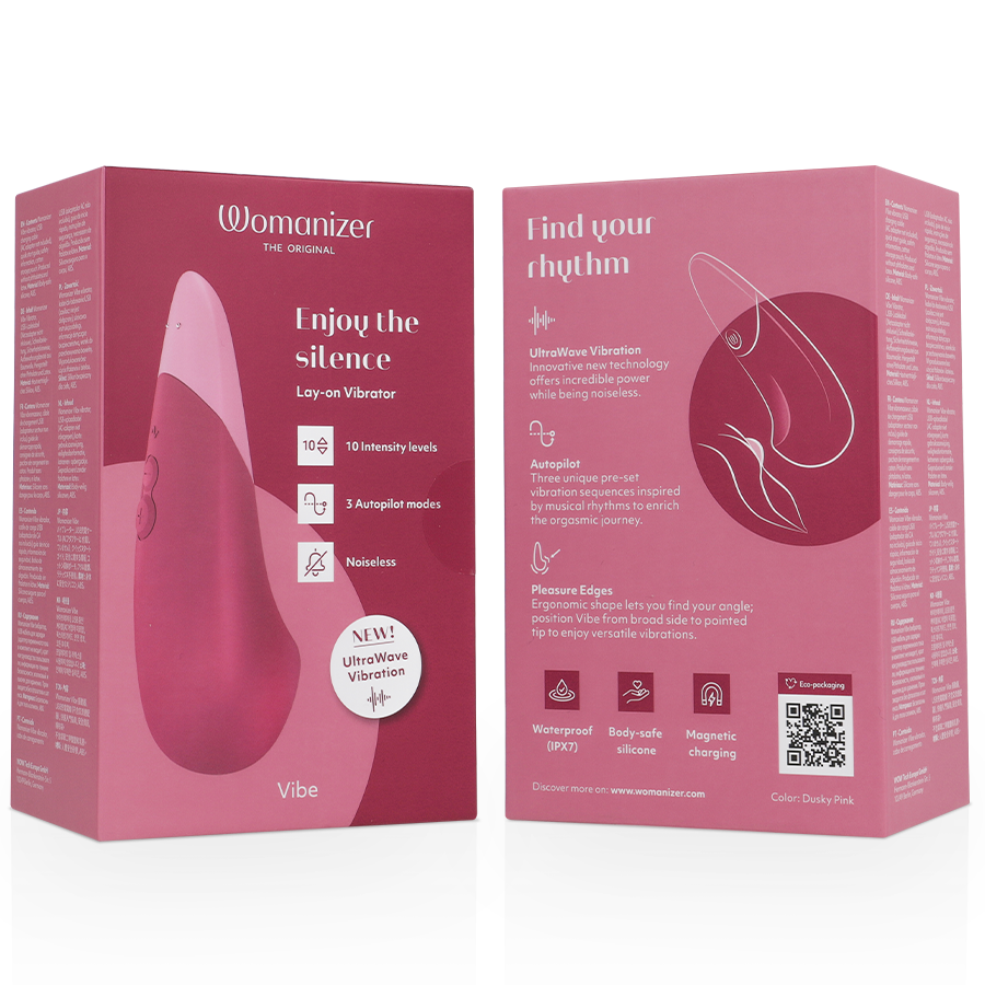 WOMANIZER - VIBE LAY-ON SILENT VIBRATOR DUSKY PINK - Bild 7