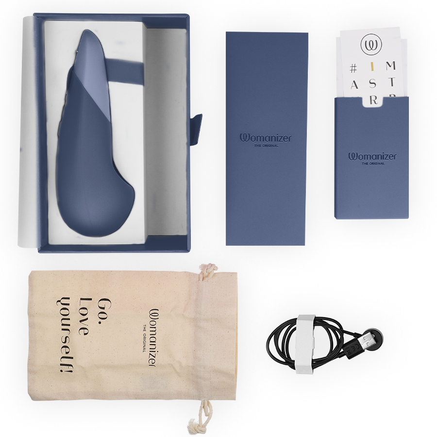 WOMANIZER - VIBE LAY-ON SILENT VIBRATOR DARK BLUE - Bild 6