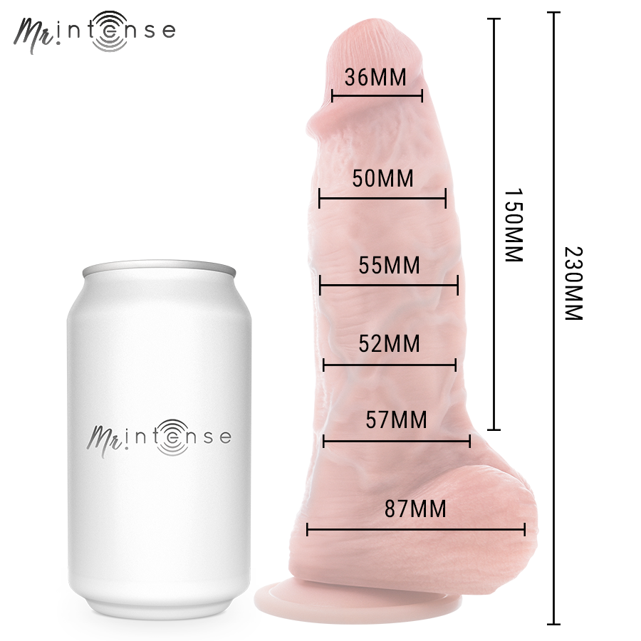Alternative view of MR INTENSE - MEDIUM SPENCER SILICONE DILDO 23 CM -Ø- 5.7 CM