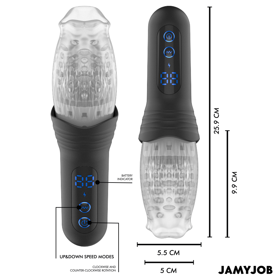 JAMYJOB - BLOW-R MASTURBATOR WITH THRUSTING AND ROTATION - Bild 7