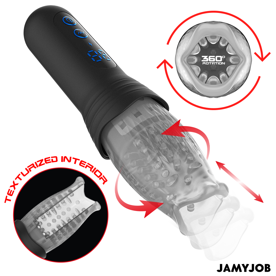 JAMYJOB - BLOW-R MASTURBATOR WITH THRUSTING AND ROTATION - Bild 3