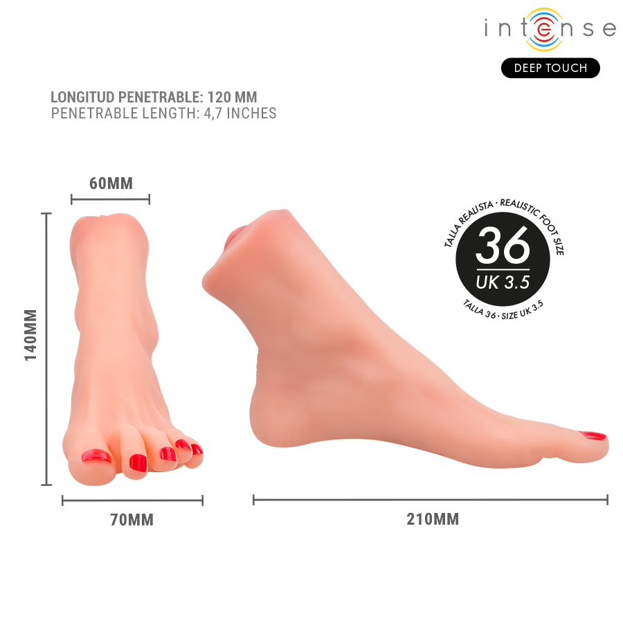 INTENSE DEEP TOUCH - GABBIE TWO-PIECE FOOT-SHAPED MASTUBADOR - Bild 8