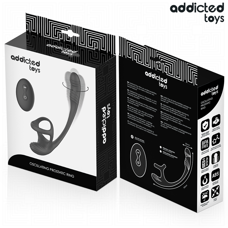 ADDICTED TOYS - ANAL PLUG WITH VIBRATION AND 360º WAVING AND TESTICLE STIMULATOR - Bild 8