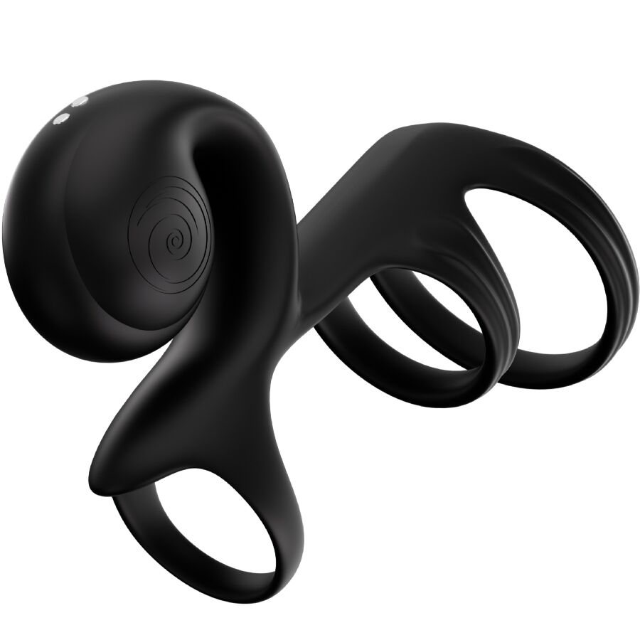 SNAIL VIBE - JOVI ARC COUPLE RING REMOTE CONTROL BLACK/BLUE - SVART