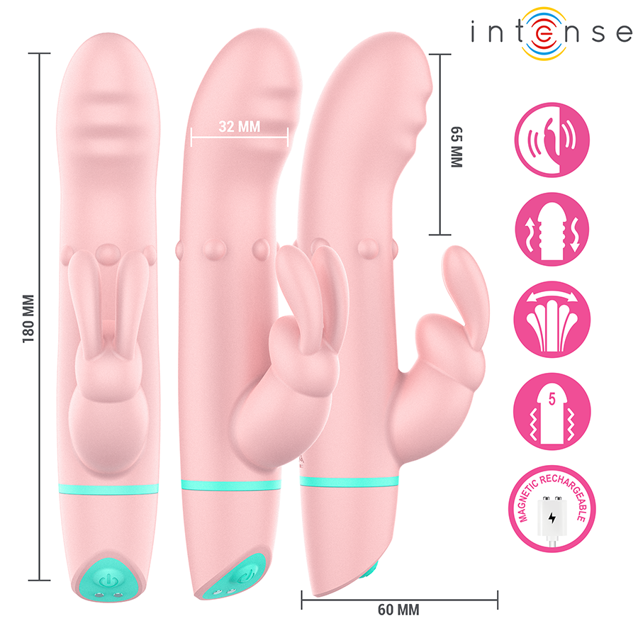 INTENSE - ALVIN RABBIT STIMULATOR & ROLLING VIBRATOR + OSCILLATING - Bild 4