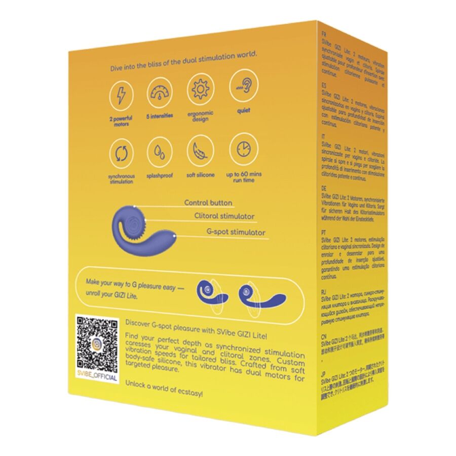 SNAIL VIBE - GIZI LITE DUAL G-SPOT & CLITORAL PURPLE VIBRATOR - Bild 4