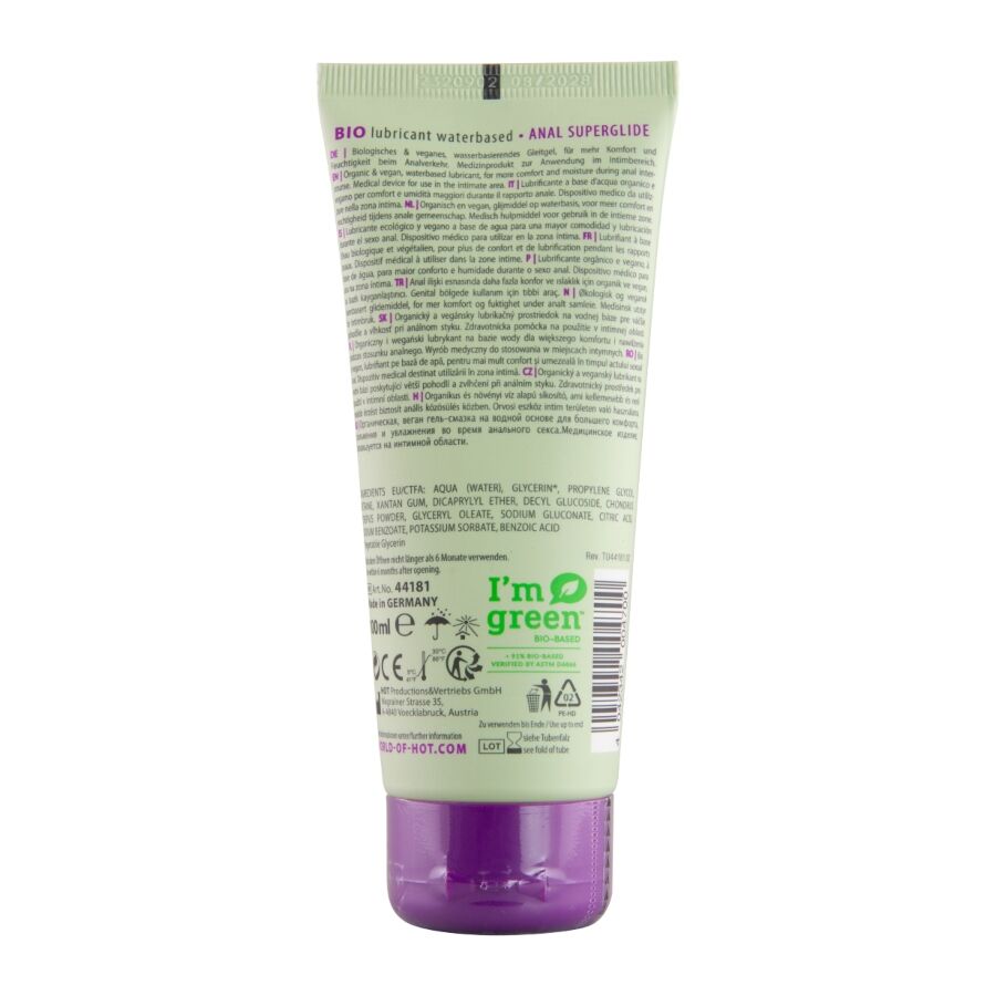 Alternative view of HOT - BIO LUBRICANT WATERBASED ANAL 100 ML