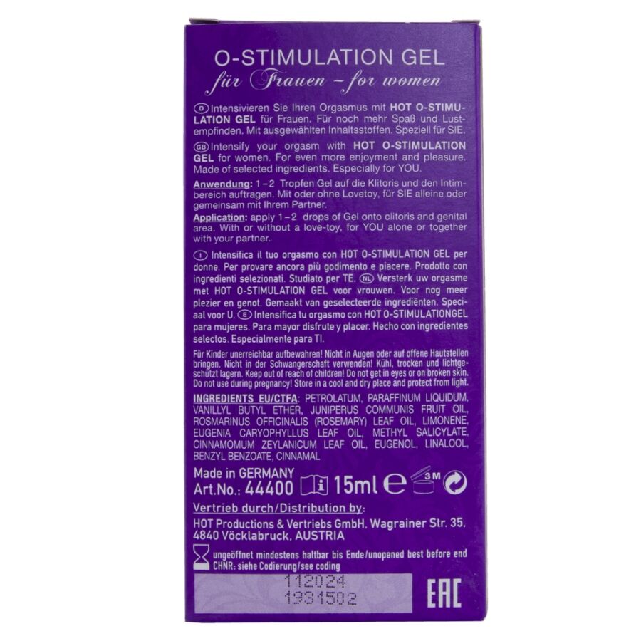 HOT - O-STIMULATION GEL FOR WOMEN 15 ML - Bild 5