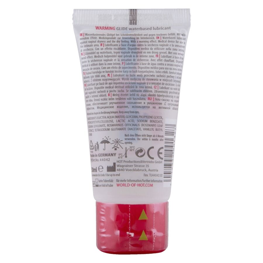 Alternative view of HOT - WARMING GLIDE LIQUID PLEASURE WATERBASED LUBRICANT 30 ML