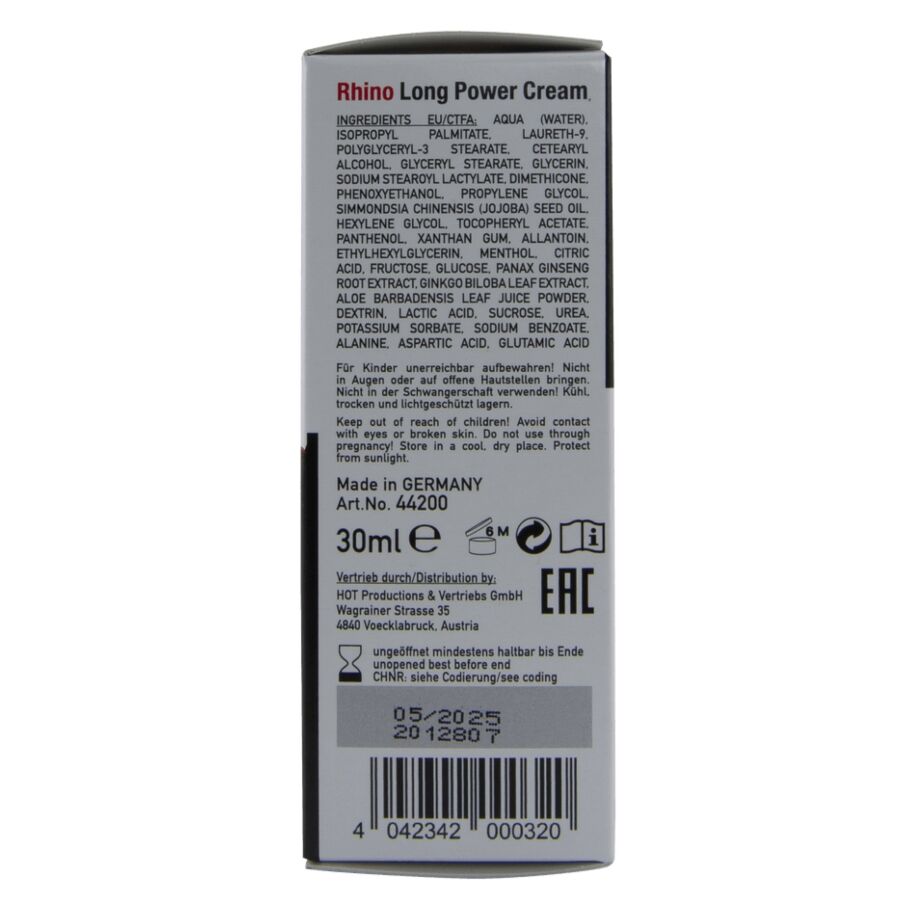 Alternative view of HOT - RHINO LONG POWER CREAM 30 ML