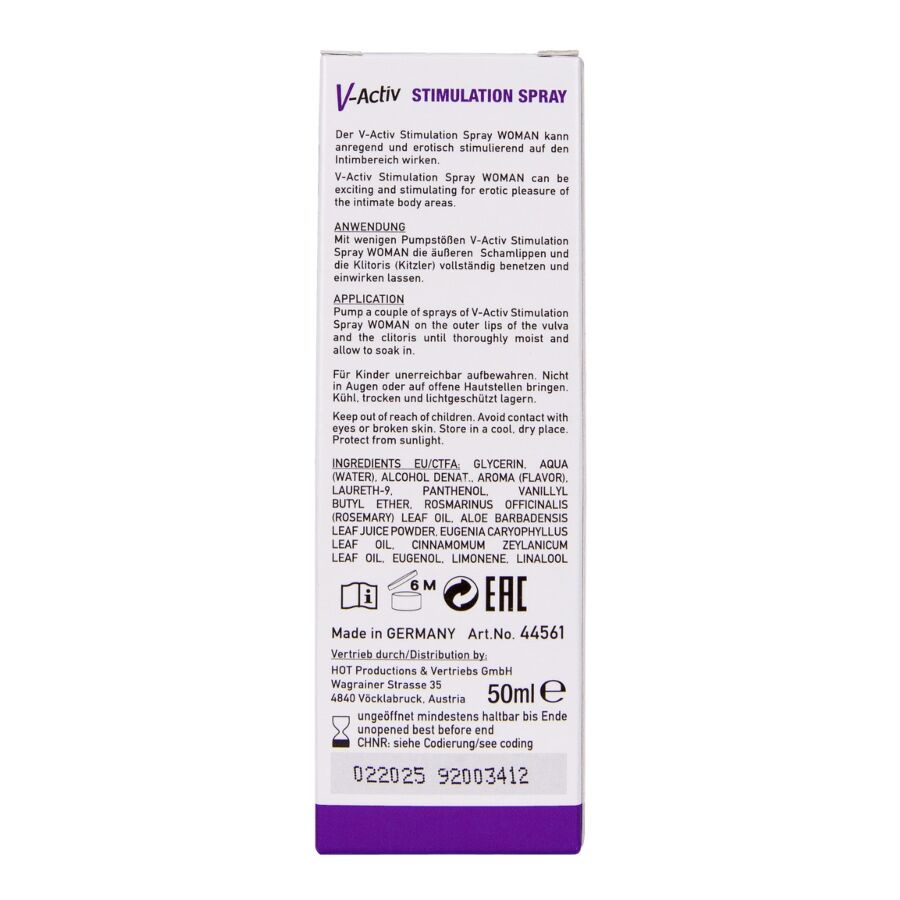 HOT - V-ACTIV STIMULATION SPRAY FOR WOMAN 50 ML - Bild 7