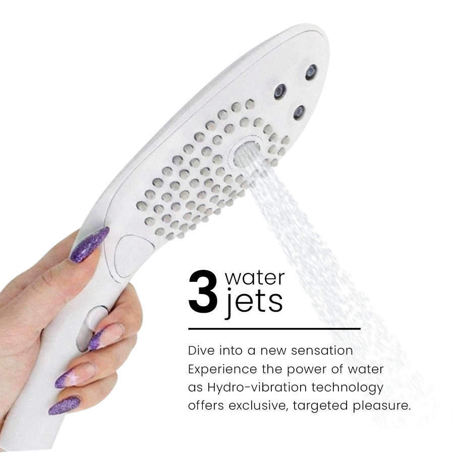 WOMANIZER - WAVE CLITORAL STIMULATING SHOWER HEAD WHITE - Bild 3