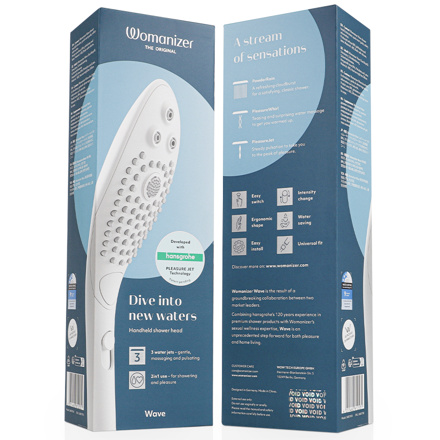 WOMANIZER - WAVE CLITORAL STIMULATING SHOWER HEAD WHITE - Bild 7