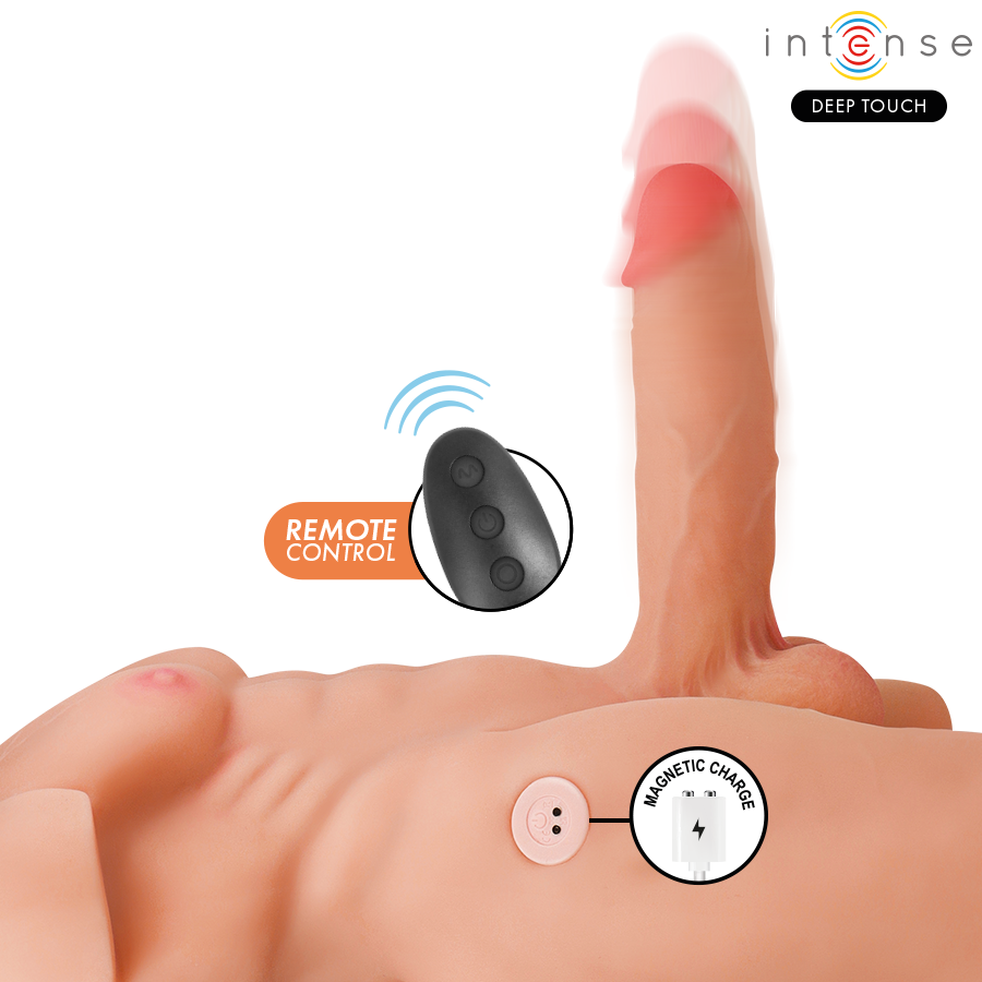 INTENSE DEEP TOUCH - MARTY TORSO WITH ANUS AND REALISTIC DILDO WITH PUSHING AND VIBRATION, REMOTE CONTROL, 6.2 KG - Bild 8