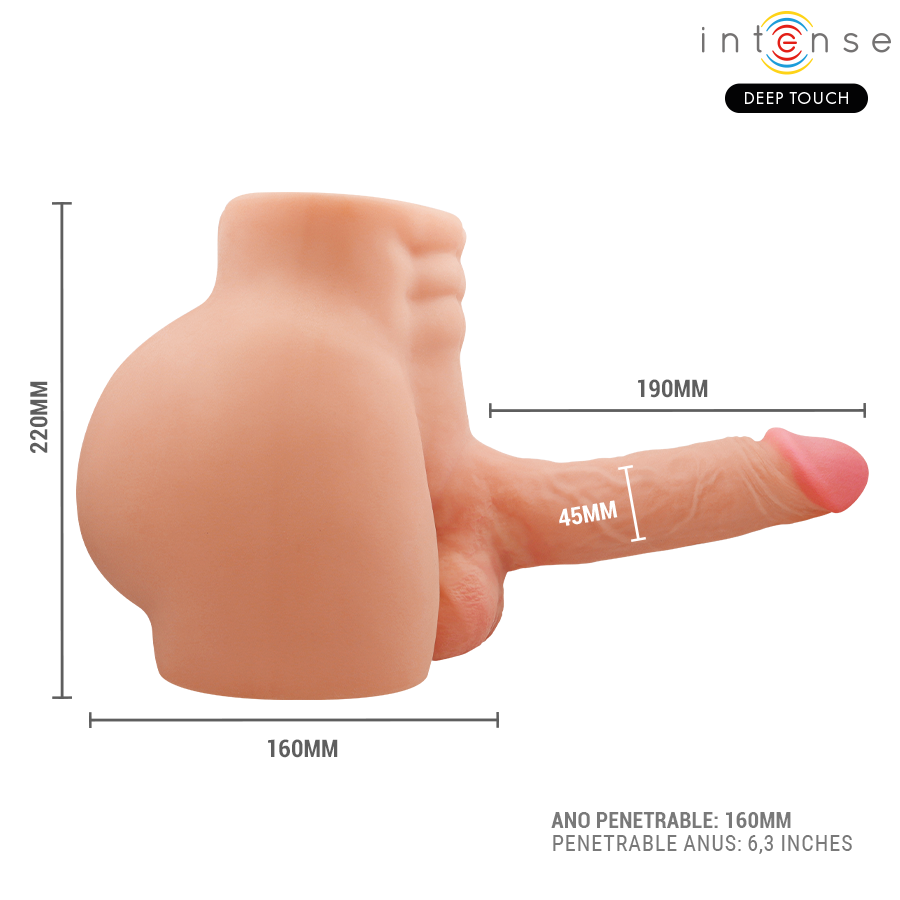 INTENSE DEEP TOUCH - RICHIE TORSO WITH ANUS AND REALISTIC DILDO WITH PUSHING AND VIBRATION REMOTE CONTROL 4.7 KG - Bild 8