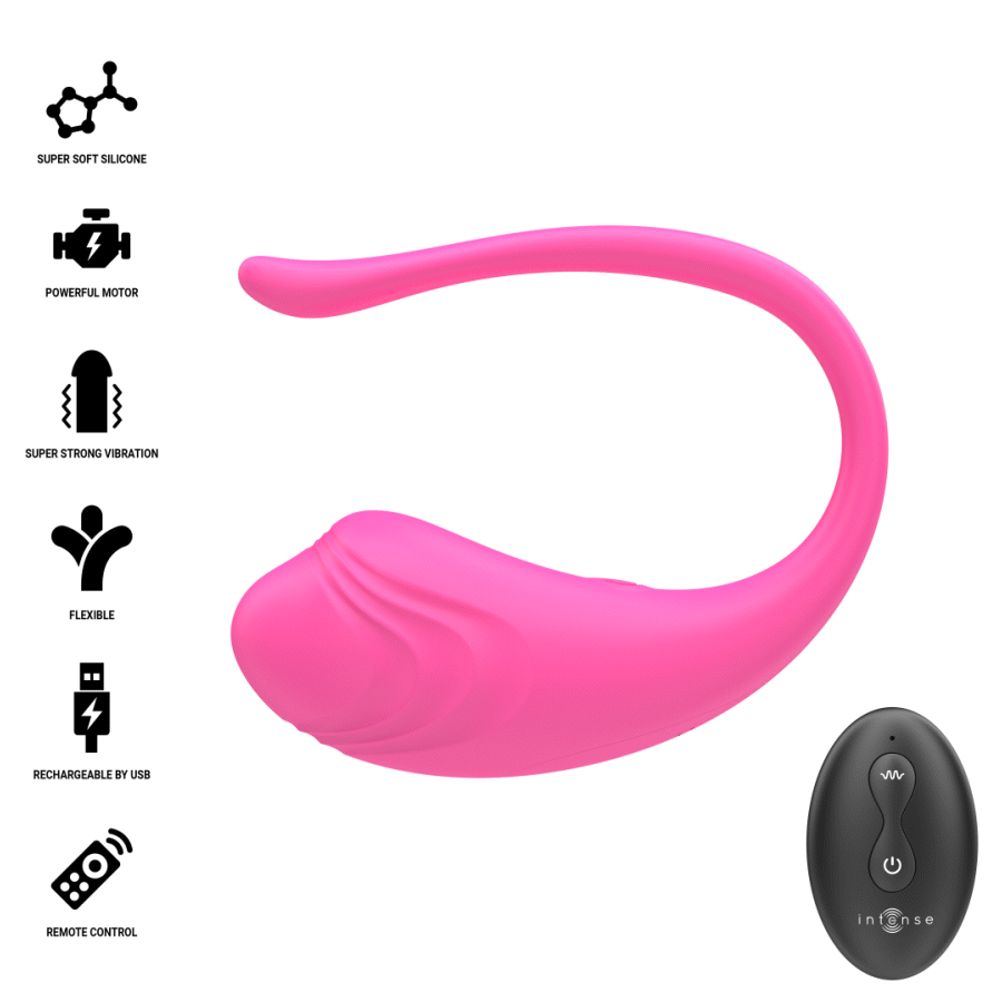 Alternative view of INTENSE - OLIVIA PINK VIBRATING EGG WITH REMOTE CONTROL