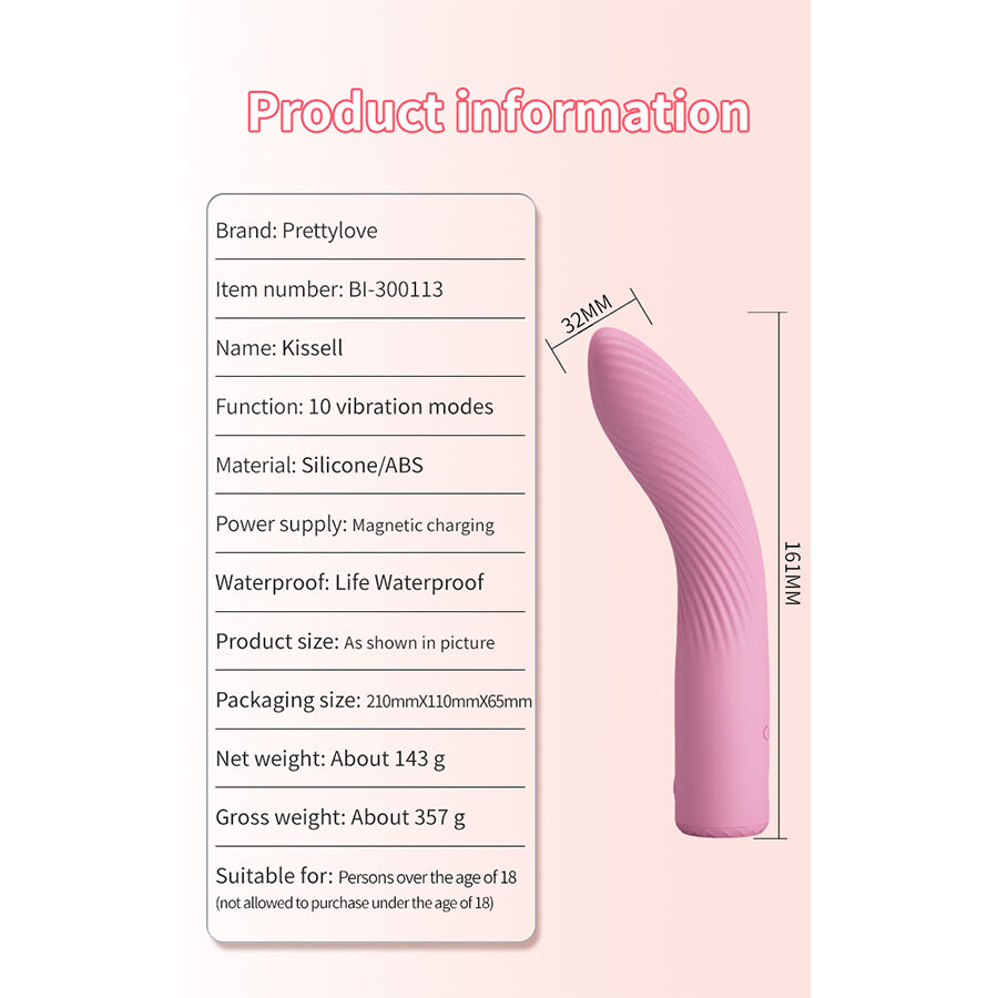 PRETTY LOVE - KISELL G-SPOT PINK VIBRATOR - Bild 9