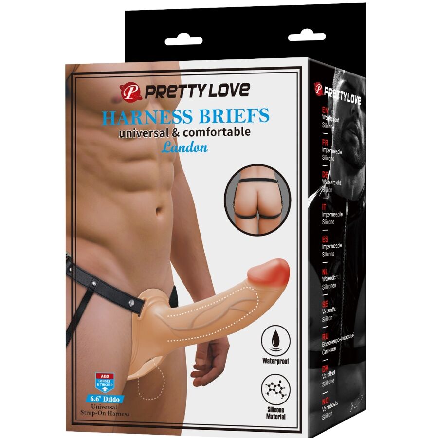 PRETTY LOVE - LANDON LIGHT-SKIN VIBRATING STRAP-ON - Bild 4