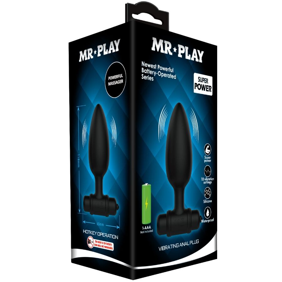 Alternative view of MR PLAY - SUPER POWER ANAL PLUG WITH VIBRATION