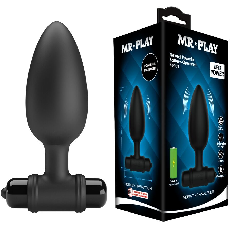 MR PLAY - SUPER POWER ANAL PLUG WITH VIBRATION - Bild 9