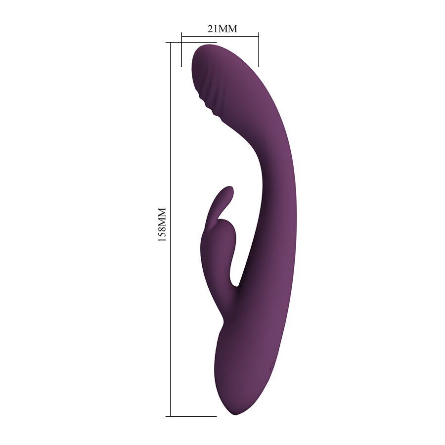 PRETTY LOVE - EMMA RABBIT PURPLE VIBRATOR WITH STIMULATOR - Bild 4