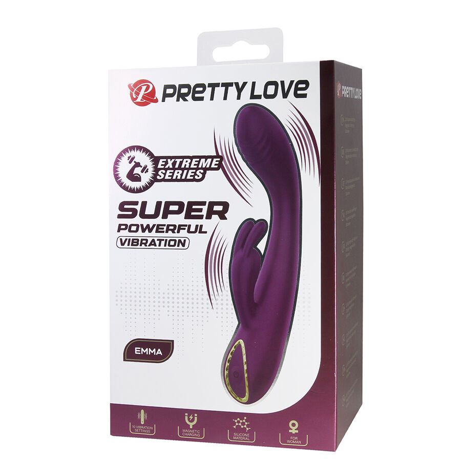 PRETTY LOVE - EMMA RABBIT PURPLE VIBRATOR WITH STIMULATOR - Bild 6