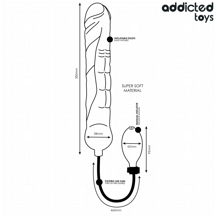 ADDICTED TOYS - INFLATABLE DILDO XL MODEL 5 - Bild 7