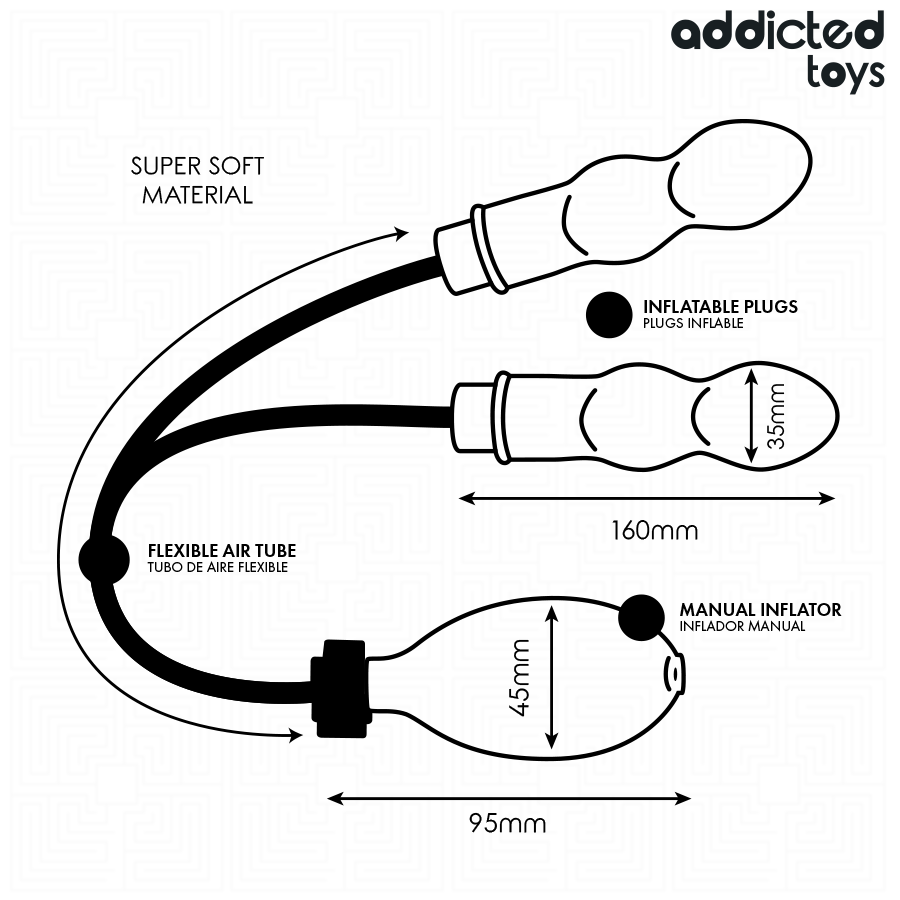 ADDICTED TOYS - INFLATABLE DOUBLE BUTT PLUG MODEL 1 - Bild 6
