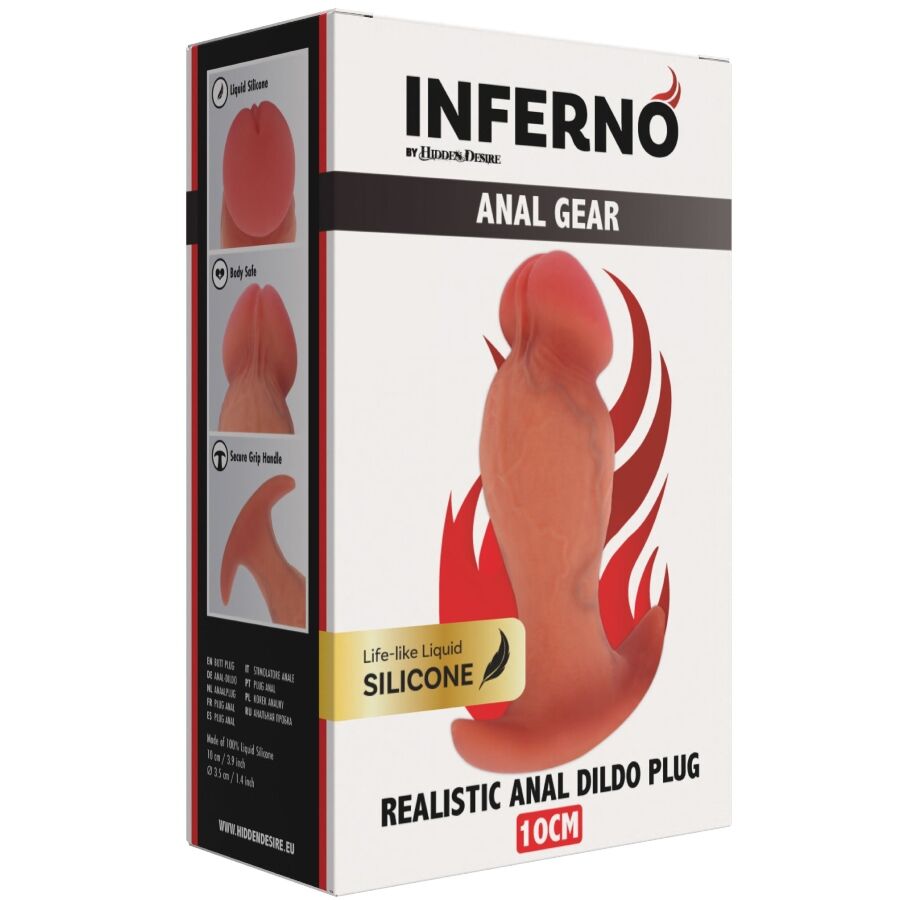 HIDDEN DESIRE - INFERNO REALISTIC BUTTPLUG 10 CM - Bild 6