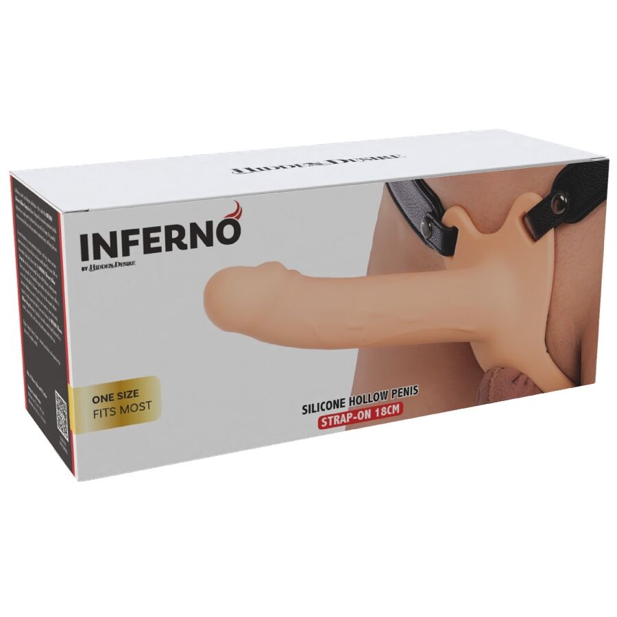 HIDDEN DESIRE - INFERNO PENIS SLEEVE STRAP-ON SILICONE 18 CM - Bild 6