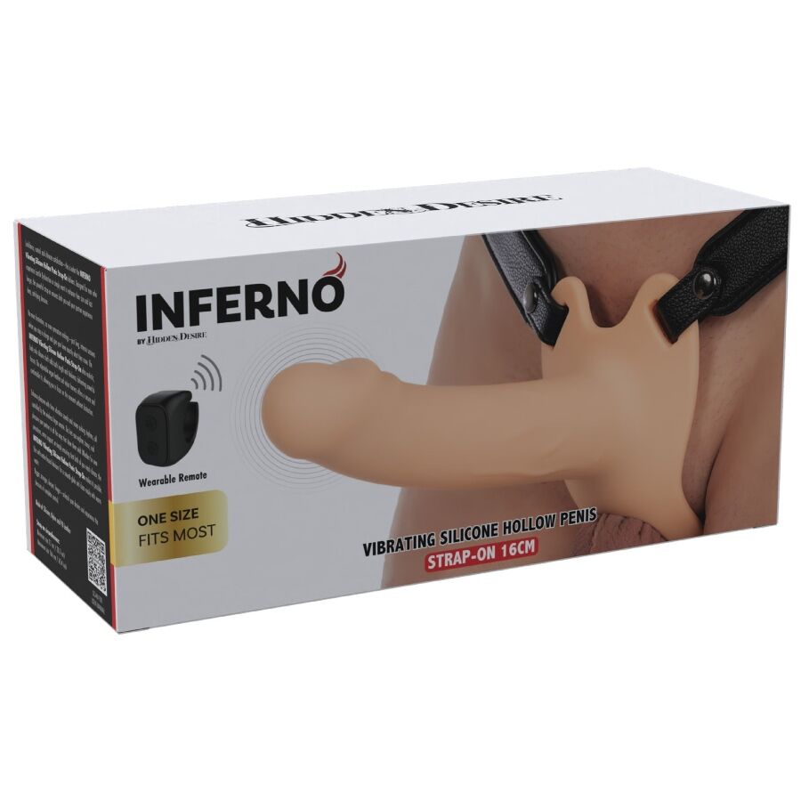 HIDDEN DESIRE - INFERNO VIBRATING PENIS SLEEVE STRAP-ON 16 CM - Bild 11