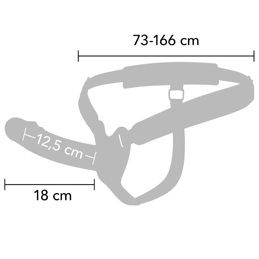 HIDDEN DESIRE - INFERNO VIBRATING PENIS SLEEVE STRAP-ON 18 CM - Bild 4