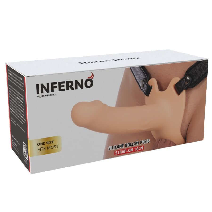 Alternative view of HIDDEN DESIRE - INFERNO PENIS SLEEVE STRAP-ON 16 CM