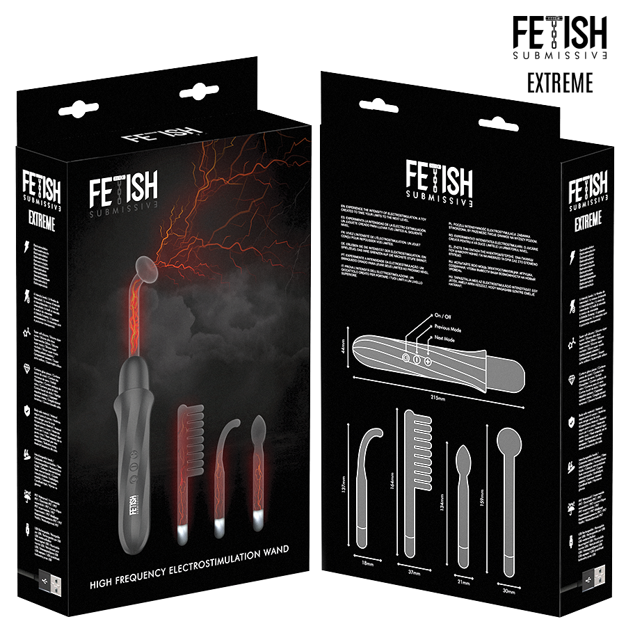 FETISH SUBMISSIVE - HIGH FREQUENCY ELECTROSTIMULATION WAND - Bild 7