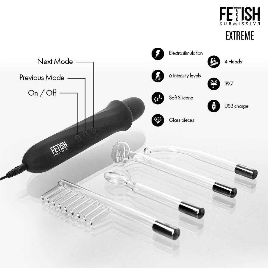 FETISH SUBMISSIVE - HIGH FREQUENCY ELECTROSTIMULATION WAND - Bild 4