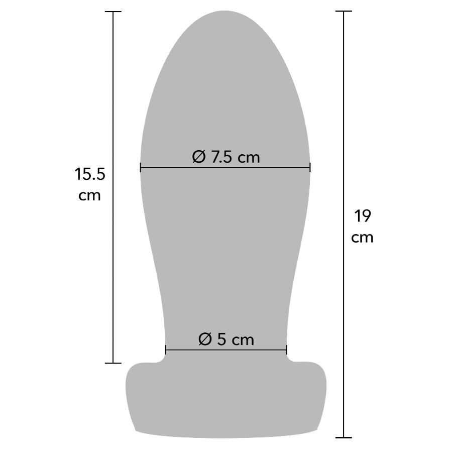 HIDDEN DESIRE - EXTREME HEAVY ANAL STRETCHER PLUG EXTRA LARGE - Bild 3